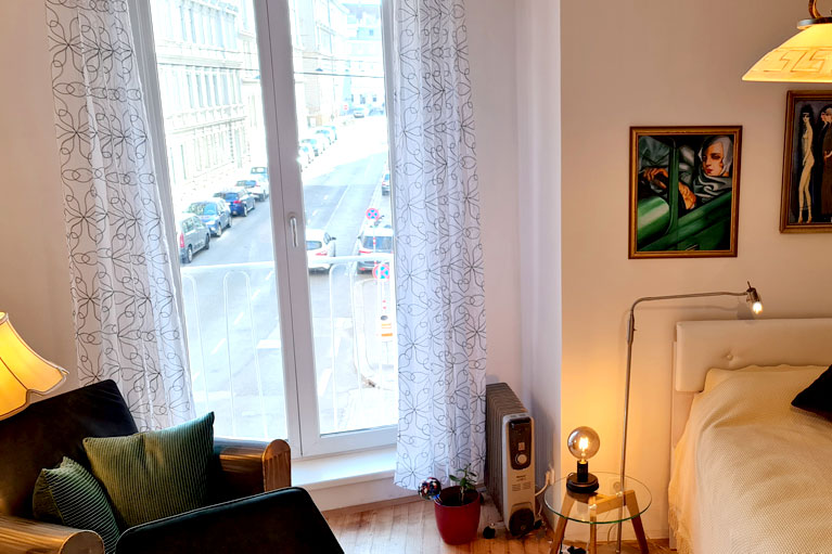 Blick aufs Fenster