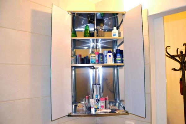 Spiegelschrank offen